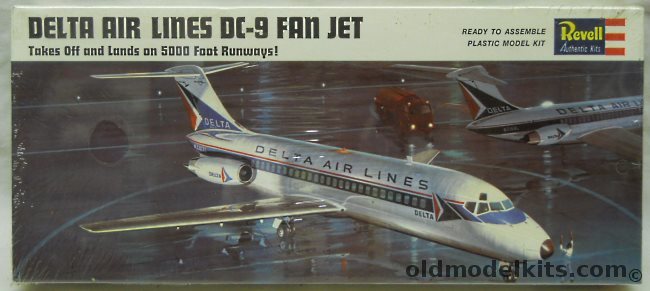 Revell 1/120 Douglas DC-9 Delta Airlines, H247-100 plastic model kit